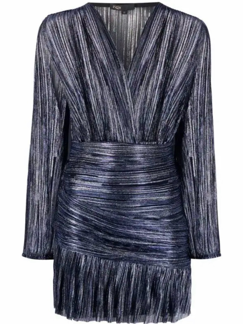 Maje $445 NWT Runny Draped Lurex Dress